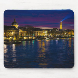 Mousepad Linda Paris, França, Noite, Skyline