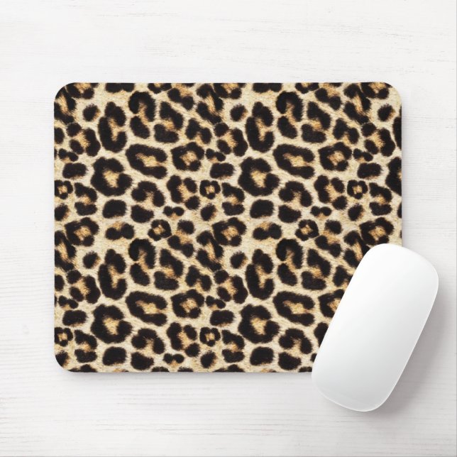 Mousepad Linda Pele Leopardo Faux (Com mouse)