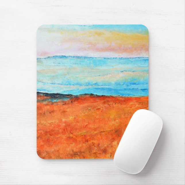 Mousepad Linda pintura de Abstrato Beach (Com mouse)