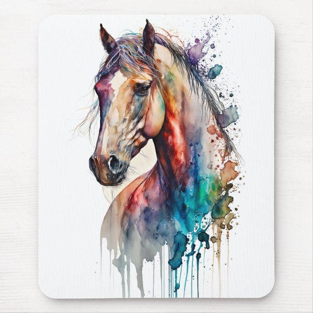 Mousepad Linda Planta De Rato De Cavalo De Água (Frente)