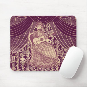 Mousepad Linda senhora com violão