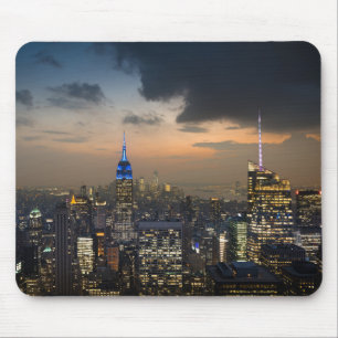 Mousepad Linda Skyline da Noite de Nova York
