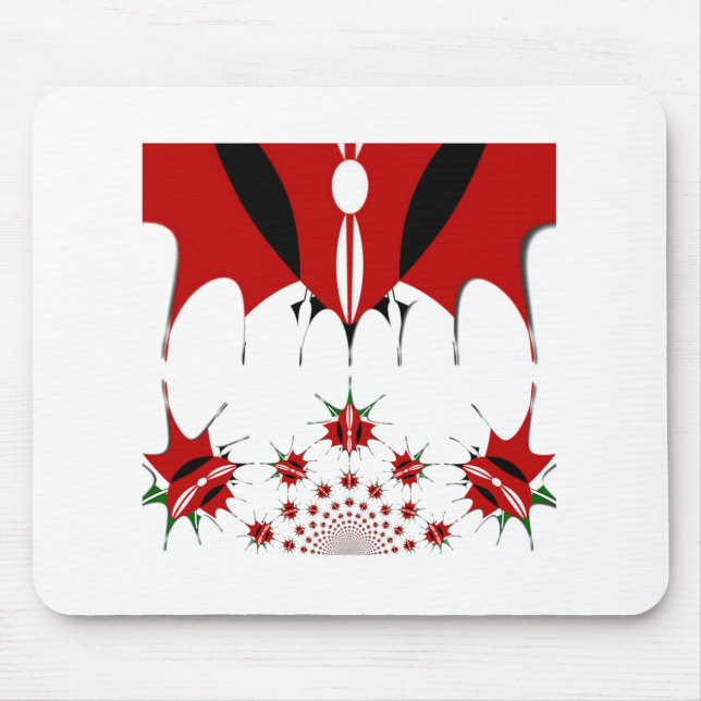 Mousepad Linda Tapeçaria no Quênia: Borboleta da Bandeira d (Frente)