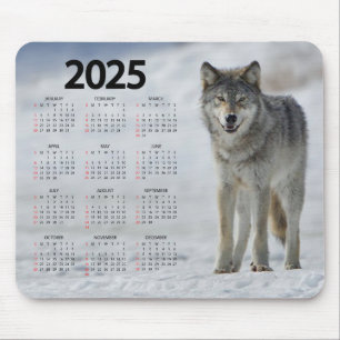 Mousepad Linda Timber Wolf 2025 Calendar