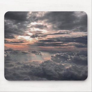 Mousepad Linda visão de cima das nuvens