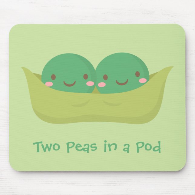 Mousepad Lindas Duas Ervilhas num Vagem Para a Mamãe (Frente)
