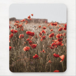Mousepad lindas flores de papoila