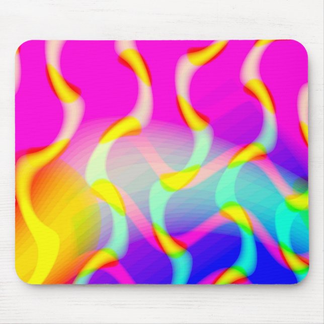 Mousepad Lindas ondas - Personalizadas (Frente)