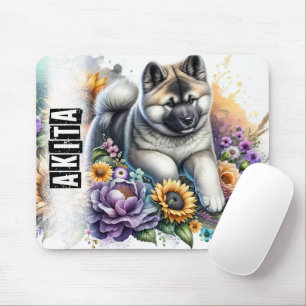 Mousepad Lindas Rações de Cachorro/Cachorro Akita
