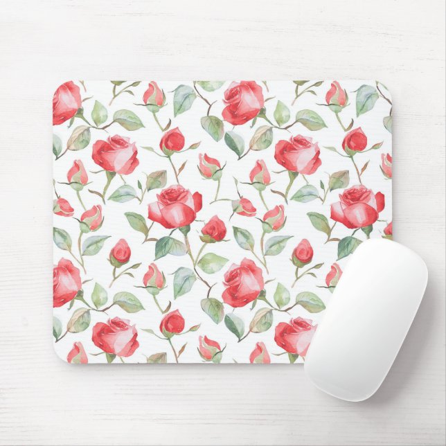Mousepad Lindas Rosas Vermelhas (Com mouse)