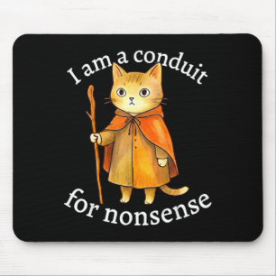 Mousepad Lindo eu sou um conduto para o meme do gato mago n
