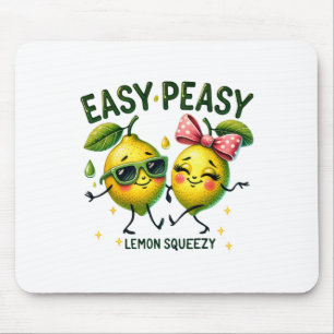 Mousepad Lindo Fácil Peasy Limão Squeezy Olá Férias de Verã