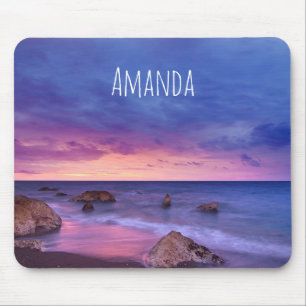 Mousepad Lindo Fotografia Costeira Sunset