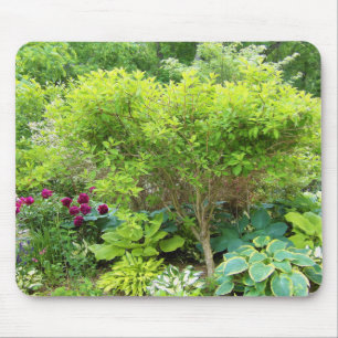 Mousepad Lindo Jardim Verde com Hostas