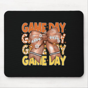 Mousepad Lindo Laço Sedutor de Futebol Leopardo Dia de Jogo