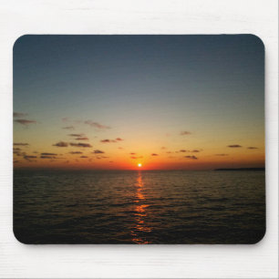 Mousepad lindo oceano amarelo alaranjado