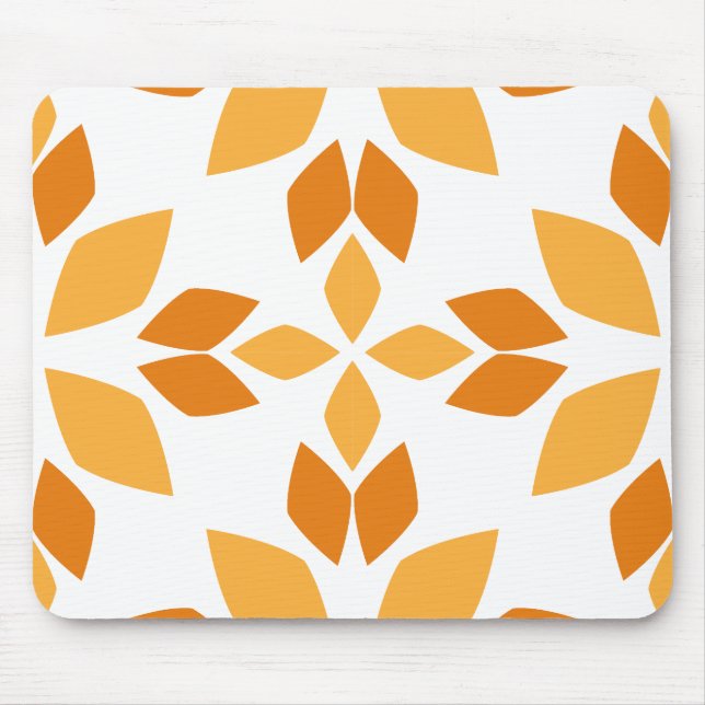 Mousepad lindo padrão pétal de flor marrom (Frente)