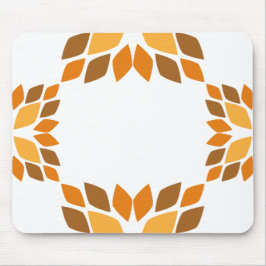 Mousepad lindo padrão pétal de flor marrom