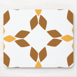 Mousepad lindo padrão pétal de flor marrom