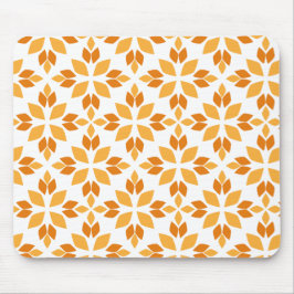 Mousepad lindo padrão pétal de flor marrom