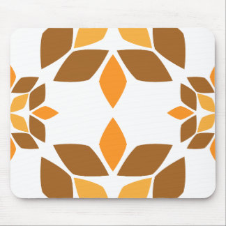 Mousepad lindo padrão pétal de flor marrom
