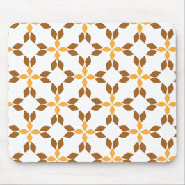 Mousepad lindo padrão pétal de flor marrom