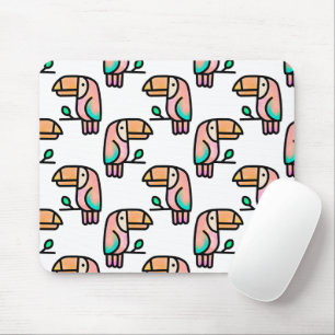 Mousepad lindo presente de animal de passarinho tucano trop