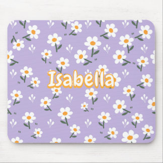 Mousepad Lindo Rato de Lavanda e Margarida para a Primavera