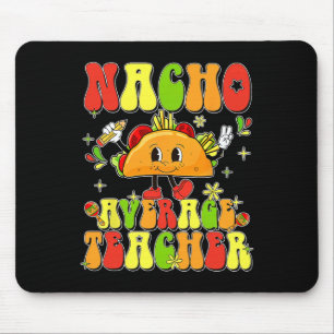 Mousepad Lindo Taco Nacho Professor Médio Cinco De Mayo Mex