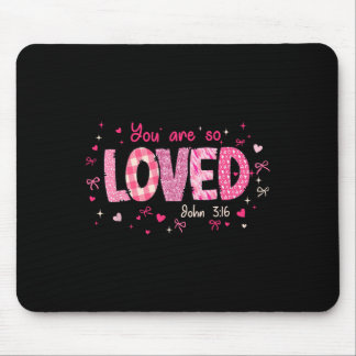 Mousepad Lindo Você É Tão Amado João 3-16 Retro Cristão Gi