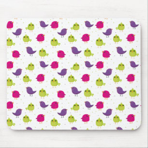 Mousepad Lindos pássaros coloridos