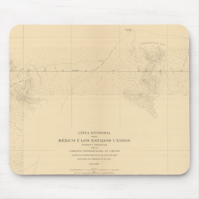 Mousepad Linea Divisoria Entre México 3 (Frente)