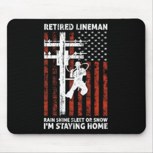 Mousepad Lineman Retirement 4 De Julho Novelty Man W