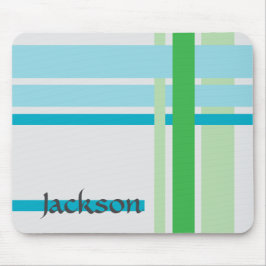 Mousepad Lines in Blue and Lines in Green