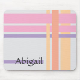 Mousepad Lines in Pink and Lines in Orange