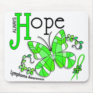 Mousepad Linfoma da borboleta do vitral