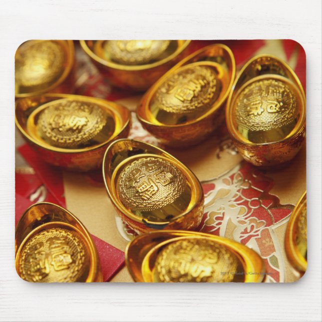 Mousepad Lingotes chineses do ouro (Frente)