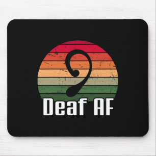 Mousepad Língua de sinais surda de linguagem surda