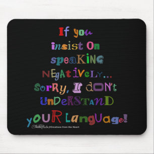 Mousepad Língua negativa
