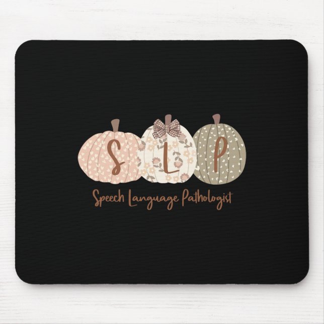 Mousepad Linguagem de Abóbora-Calça Patologista Cai Autum (Frente)