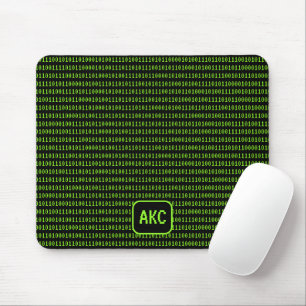 Mousepad Linguagem de programação: Binário e suas iniciais 