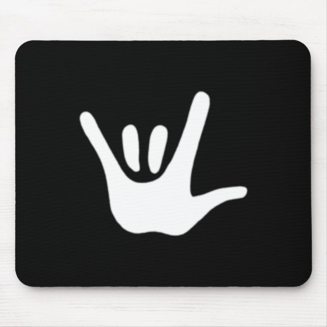 Mousepad Linguagem de Sinais Ama Asl Deficientes Auditivos (Frente)