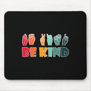 Mousepad Linguagem de Sinais Americana Gentil Asl Conscient