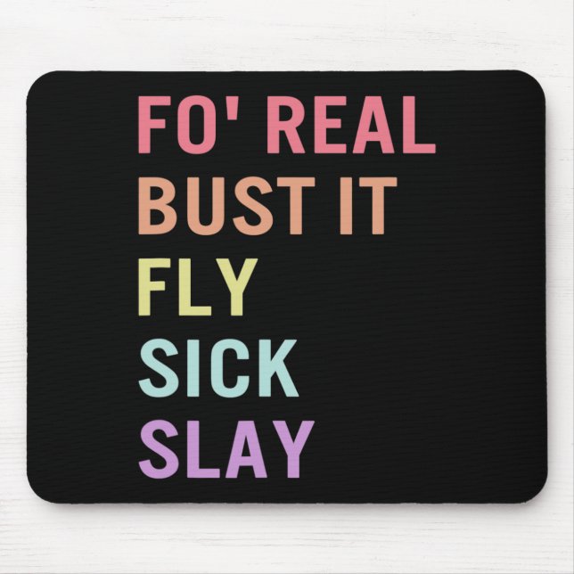 Mousepad Linguagem De Sinais Para Realmente Bust Ti SLA Tch (Frente)