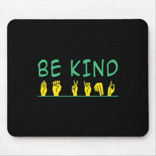 Mousepad Linguagem de Sinal de Asl Anti-bullying