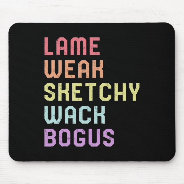 Mousepad Linguagem de Sinal Lame Weak Slang ASL Tee Surdo A (Frente)