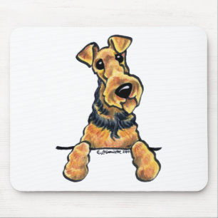 Mousepad Linha arte de Airedale Terrier