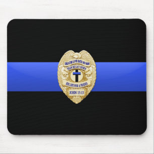 Mousepad Linha Azul Fino - Crachá