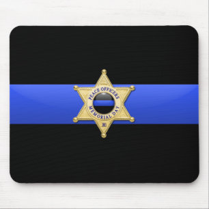 Mousepad Linha Azul Fino - Crachá