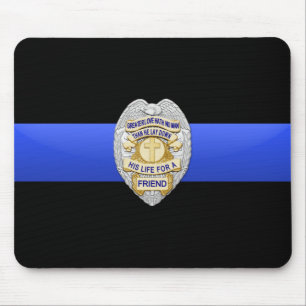 Mousepad Linha Azul Fino - Crachá